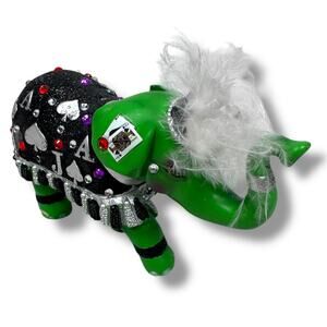 Hamilton Collection Lotto Lucky Black Jack‎ Elephant Figurine Collectible READ